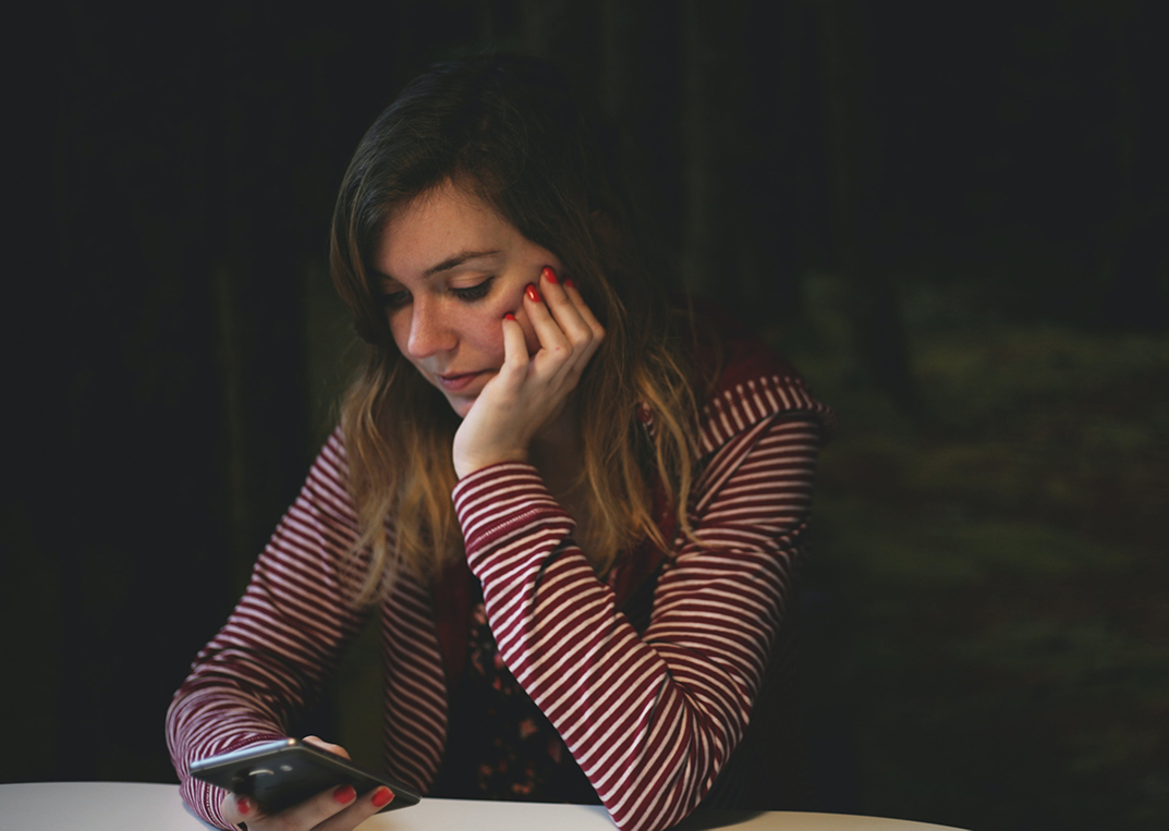 Photo of woman on the phone