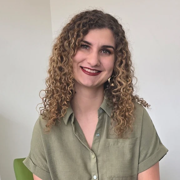 Photo of woman with curly hair
